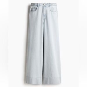 H&M NWT WIDE HIGH WAISTED JEANS